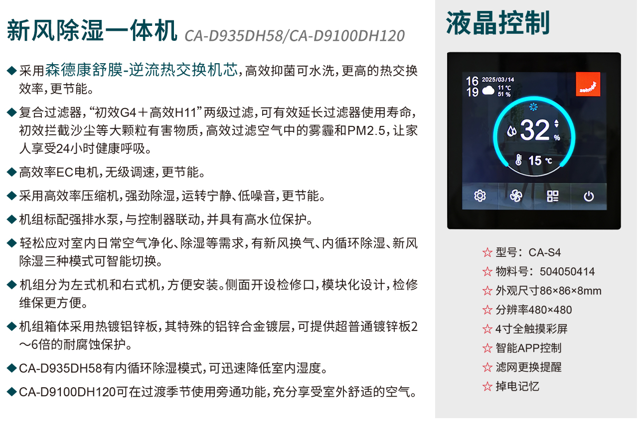 新风除湿一体机